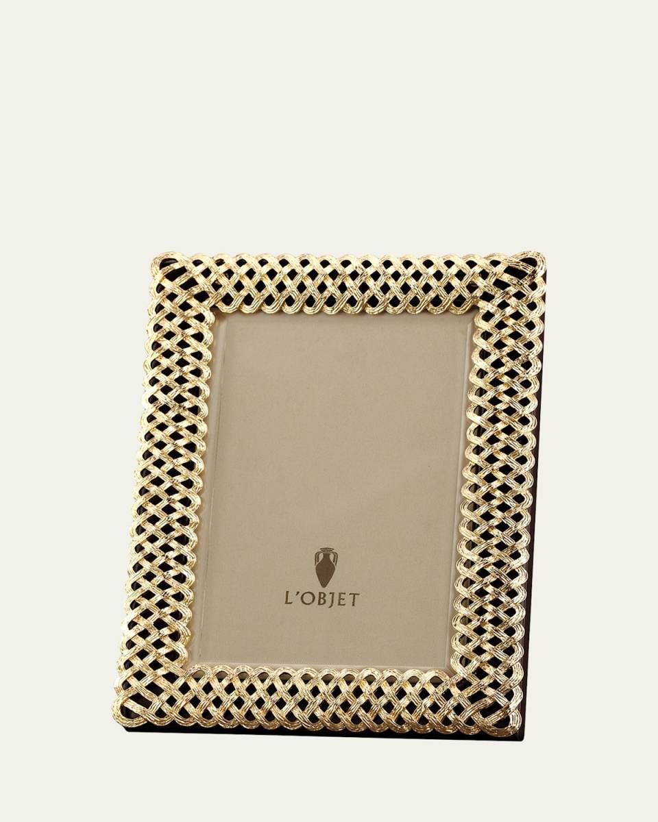 Gold Braid 4" x 6" Picture Frame
